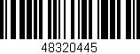 Código de barras (EAN, GTIN, SKU, ISBN): '48320445'