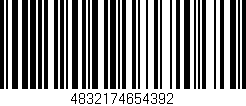 Código de barras (EAN, GTIN, SKU, ISBN): '4832174654392'