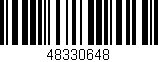 Código de barras (EAN, GTIN, SKU, ISBN): '48330648'