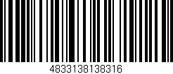 Código de barras (EAN, GTIN, SKU, ISBN): '4833138138316'