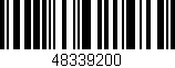 Código de barras (EAN, GTIN, SKU, ISBN): '48339200'