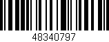 Código de barras (EAN, GTIN, SKU, ISBN): '48340797'