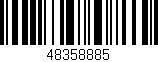 Código de barras (EAN, GTIN, SKU, ISBN): '48358885'