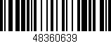 Código de barras (EAN, GTIN, SKU, ISBN): '48360639'