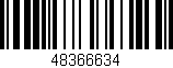 Código de barras (EAN, GTIN, SKU, ISBN): '48366634'