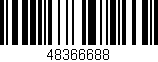 Código de barras (EAN, GTIN, SKU, ISBN): '48366688'