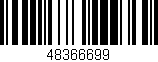 Código de barras (EAN, GTIN, SKU, ISBN): '48366699'