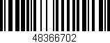 Código de barras (EAN, GTIN, SKU, ISBN): '48366702'
