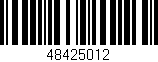 Código de barras (EAN, GTIN, SKU, ISBN): '48425012'