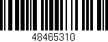 Código de barras (EAN, GTIN, SKU, ISBN): '48465310'