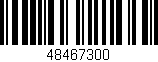 Código de barras (EAN, GTIN, SKU, ISBN): '48467300'