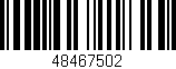 Código de barras (EAN, GTIN, SKU, ISBN): '48467502'