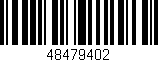 Código de barras (EAN, GTIN, SKU, ISBN): '48479402'