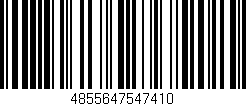 Código de barras (EAN, GTIN, SKU, ISBN): '4855647547410'