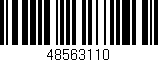 Código de barras (EAN, GTIN, SKU, ISBN): '48563110'