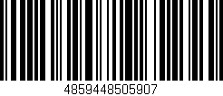 Código de barras (EAN, GTIN, SKU, ISBN): '4859448505907'