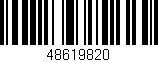 Código de barras (EAN, GTIN, SKU, ISBN): '48619820'