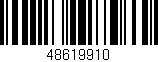 Código de barras (EAN, GTIN, SKU, ISBN): '48619910'