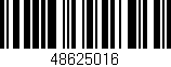 Código de barras (EAN, GTIN, SKU, ISBN): '48625016'