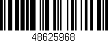 Código de barras (EAN, GTIN, SKU, ISBN): '48625968'