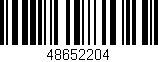 Código de barras (EAN, GTIN, SKU, ISBN): '48652204'
