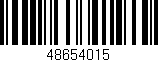 Código de barras (EAN, GTIN, SKU, ISBN): '48654015'