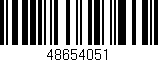 Código de barras (EAN, GTIN, SKU, ISBN): '48654051'