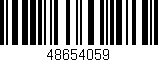 Código de barras (EAN, GTIN, SKU, ISBN): '48654059'