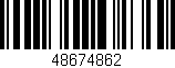 Código de barras (EAN, GTIN, SKU, ISBN): '48674862'