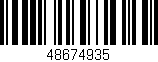 Código de barras (EAN, GTIN, SKU, ISBN): '48674935'