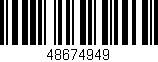 Código de barras (EAN, GTIN, SKU, ISBN): '48674949'