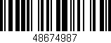 Código de barras (EAN, GTIN, SKU, ISBN): '48674987'