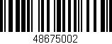 Código de barras (EAN, GTIN, SKU, ISBN): '48675002'