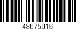 Código de barras (EAN, GTIN, SKU, ISBN): '48675016'