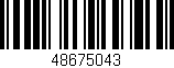 Código de barras (EAN, GTIN, SKU, ISBN): '48675043'