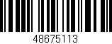 Código de barras (EAN, GTIN, SKU, ISBN): '48675113'