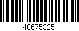 Código de barras (EAN, GTIN, SKU, ISBN): '48675325'