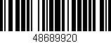 Código de barras (EAN, GTIN, SKU, ISBN): '48689920'