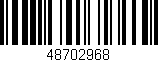 Código de barras (EAN, GTIN, SKU, ISBN): '48702968'