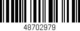 Código de barras (EAN, GTIN, SKU, ISBN): '48702979'