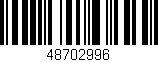 Código de barras (EAN, GTIN, SKU, ISBN): '48702996'