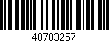 Código de barras (EAN, GTIN, SKU, ISBN): '48703257'