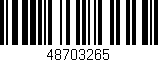 Código de barras (EAN, GTIN, SKU, ISBN): '48703265'