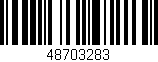 Código de barras (EAN, GTIN, SKU, ISBN): '48703283'