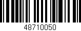 Código de barras (EAN, GTIN, SKU, ISBN): '48710050'
