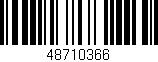 Código de barras (EAN, GTIN, SKU, ISBN): '48710366'