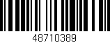 Código de barras (EAN, GTIN, SKU, ISBN): '48710389'