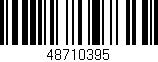 Código de barras (EAN, GTIN, SKU, ISBN): '48710395'