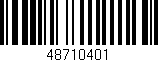 Código de barras (EAN, GTIN, SKU, ISBN): '48710401'