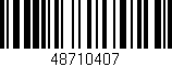 Código de barras (EAN, GTIN, SKU, ISBN): '48710407'